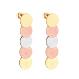 Style coréen goutte carré rond boucle d'oreille en acier inoxydable 2020 boucles d'oreilles ensemble pour les femmes mode bijoux cadeau de fête