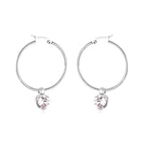 Boucles d'oreilles en acier inoxydable et Zircon pour femmes, ensemble de boucles d'oreilles circulaires coréennes, bijoux à la mode, 2020 