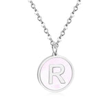 Collier avec pendentif Alphabet en acier inoxydable 316L, 26 lettres AZ, ras du cou, bijoux, nouvelle collection