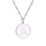 Collier avec pendentif Alphabet en acier inoxydable 316L, 26 lettres AZ, ras du cou, bijoux, nouvelle collection