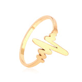 Bagues en or élégantes pour femmes et hommes, bijoux de fiançailles en acier inoxydable pour femmes et filles, bague de Couple, cadeau 