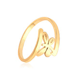 Bagues en or élégantes pour femmes et hommes, bijoux de fiançailles en acier inoxydable pour femmes et filles, bague de Couple, cadeau 