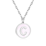 Collier avec pendentif Alphabet en acier inoxydable 316L, 26 lettres AZ, ras du cou, bijoux, nouvelle collection