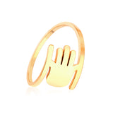 Bagues en or élégantes pour femmes et hommes, bijoux de fiançailles en acier inoxydable pour femmes et filles, bague de Couple, cadeau 