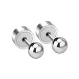 ASON boule ronde presse Piercing boucles d'oreilles couleur or acier inoxydable pour femmes bébé enfants 3mm/4mm/5mm bijoux en gros 