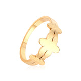 Anillos de oro elegantes para mujeres y hombres, joyería de boda de compromiso de acero inoxidable para mujeres y niñas, anillo de pareja, regalo 