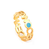 Stainless Steel Decor Rings For Women y2k Accessories Fairy Grunge 2022 Finger Ring Colorful Aesthetic Fine Jewelry