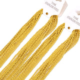 ASON 10pcs/lots Stainless Steel Twist Chains Necklace Women Men 2mm Length 45cm 50cm 55cm 60cm Long Chain Jewelry Accessories