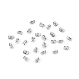 ASON 1000 pièces couleur argent boucle d'oreille bouchon arrière boucle d'oreille base de réglage pour clou d'oreille bijoux accessoires bricolage fournitures de fabrication de bijoux