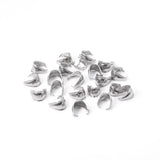 ASON 100 pcs/lot acier inoxydable couleur argent pendentif pincement fermoirs collier crochets Clips connecteur fournitures pour la fabrication de bijoux