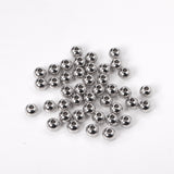 ASON 100 Pcs/Lot 316L perles d'espacement en acier inoxydable boule en vrac couleur argent or Rose or bricolage collier Bracelet fabrication de bijoux