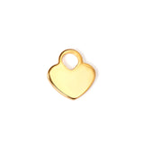 ASON 100 unids/lote colgante de corazón de acero inoxidable colgante de corazón de amor Color dorado plateado para collar pulsera suministros de fabricación de joyas