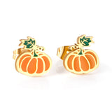 Ensemble de boucles d'oreilles de noël pour enfants, légumes et fruits, mignons en acier inoxydable pour filles, bijoux tendance, nouvelle collection 2021 