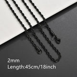 ASON Stainless Steel Twist Snake Fat Snake Blade Chain Necklace Gold Color For Women Men For DIY Fashion Jewelry Making Support