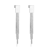 Vestido Jewelry Korean Style Wedding Tassel Drop Earrings Women Stainless Steel Dangle Earings Christmas Pendientes