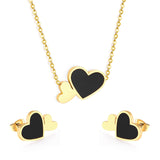 Brand New Stainless Steel Jewelry Heart Shell Jewelry Sets Women Wedding Jewelry Gift