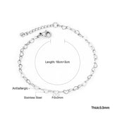 ASON Sweet Heart Shape Adjustable Bracelet with Extender 316L Stainless Steel Bangle for Women Fashion Jewelry Gift