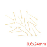 ASON 500pcs/lot Gold/Silver Color Stainless Steel Eye Pin Head Pins Findings Needles Accessories for DIY Jewelry Making Supplies