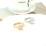 Stainless Steel 18k Gold Plated Ring