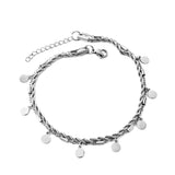 8 Round Accessories + Chain Double Chain Anklet