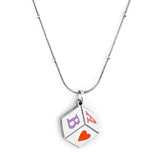 Mixed Color AB Heart Accessory Necklace