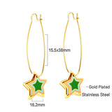 Star Shape Stainless Steel Earrings for Women