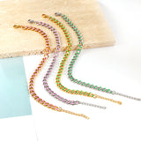 Stainless Steel Green Drip Oil Bracelet Chain