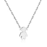 Stainless Steel Girl's Accessory Necklace