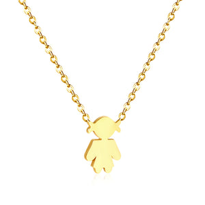 Collier accessoire pour fille en acier inoxydable