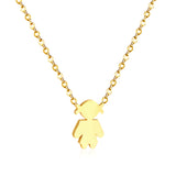 Collier accessoire pour fille en acier inoxydable