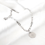 Stainless Steel Round Accessories Lucky Star With Diamond Necklace