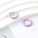 Stainless Steel New Fashion Exquisite Multi-colored Earrings