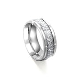 New Fashion Stainless Steel Jewelry Single Ring Ring