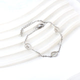 2 Leaves Hollow+A White Shell Leaves Accessories Bracelet