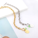 New Fashion Green Diamond+Oval Accessories Bracelet