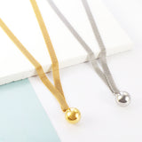 New Fashion Steel Bead Accessory Necklace For women