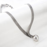 New Fashion Steel Bead Accessory Necklace For women