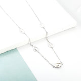 New Fashion 4 Pieces of Hollow Leaves + Leaves With White Shell Necklace