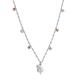 New 3 Champagne Diamonds+3 White Diamonds+Mango With Champagne Colored Diamond Necklace