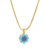 New Three -color Flowers Accessory Necklace For Women