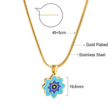 New Three -color Flowers Accessory Necklace For Women