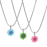 Nouveau Collier accessoire de fleurs tricolores pour femmes