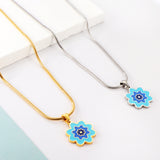 New Three -color Flowers Accessory Necklace For Women