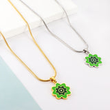 New Three -color Flowers Accessory Necklace For Women