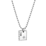 New Fashion Stamp Accessory With White Diamond Necklace