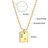 New Fashion Stamp Accessory With White Diamond Necklace