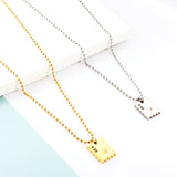 New Fashion Stamp Accessory With White Diamond Necklace