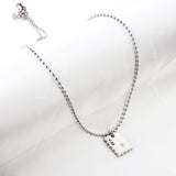 New Fashion Stamp Accessory With White Diamond Necklace