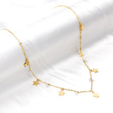 7 Étoiles Accessoires Collier 7 Diamants