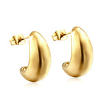 New Fashion Open Curved C Hoop Earrings